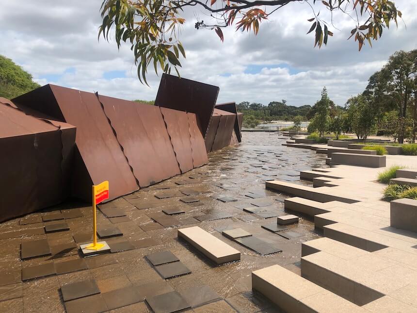 Rockpool Waterway @ Cranbourne Botanic Gardens is an awesome water play park with playground and stunning gardens.