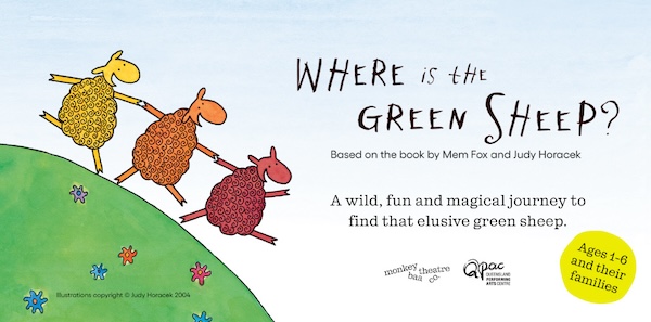 Kids live shows in Perth (January 2026): Where Is The Green Sheep?